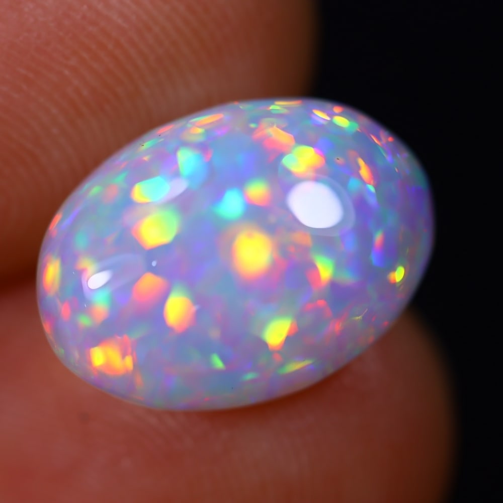 3.65Ct Welo Opal Polished - Ethiopian Opal - Oval Cabochon (1 of 6)