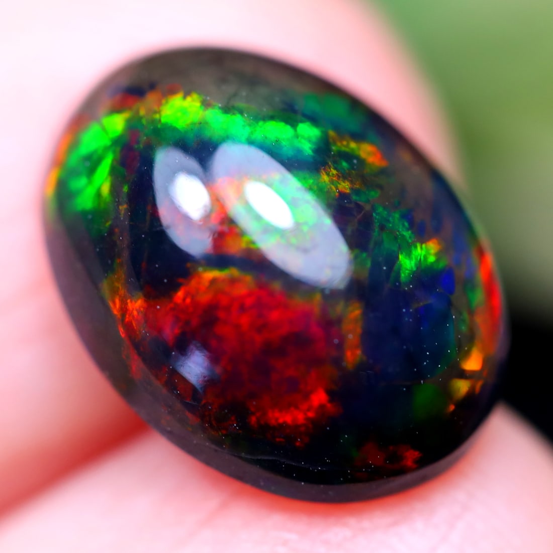 2.41Ct Natural Ethiopian Welo Smoked Opal - Ethiopian Opal - Oval Cabochon: Ksmith Jewels Global Welcome to our auction house, today auction brought to you by Ksmith Jewels Global based in Penang, Malaysia specialize in all kinds of opal and color gemstone both in manufacturi