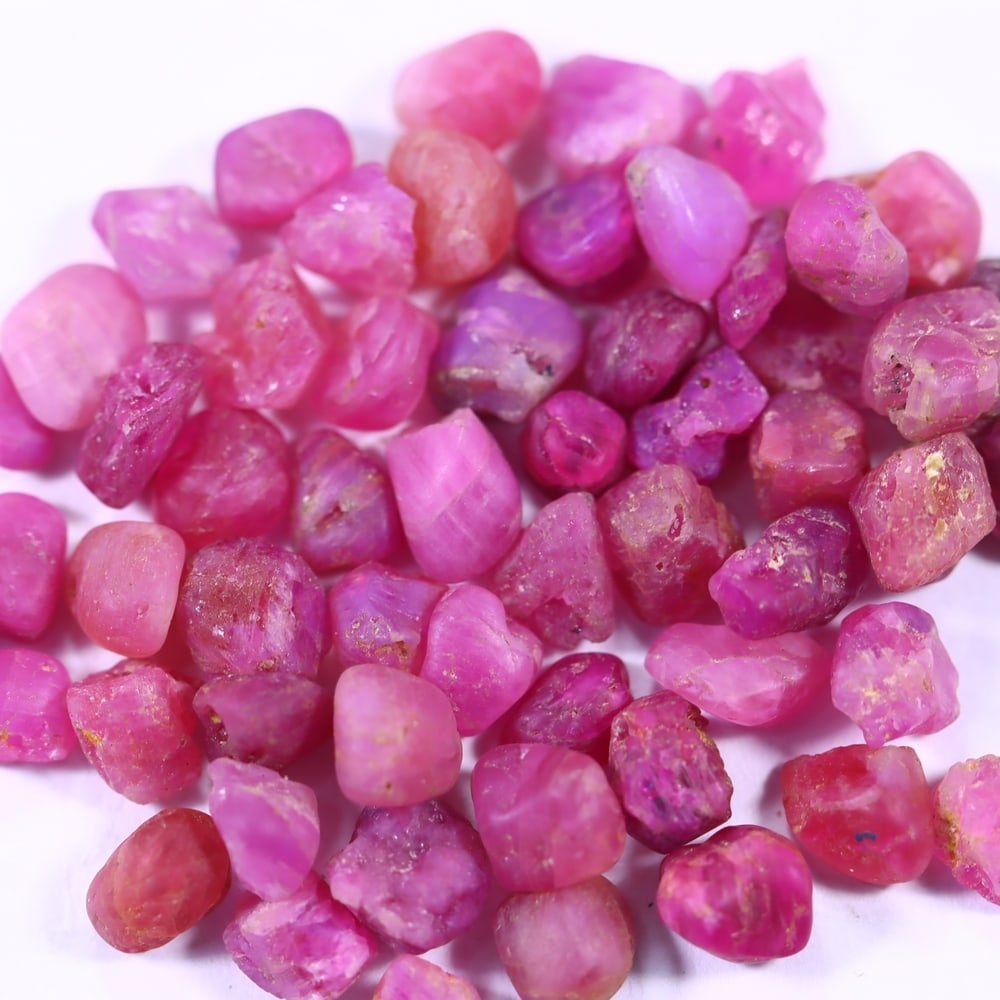 50Ct Raw Ruby Freeform Set - Rough Specimen (1 of 2)