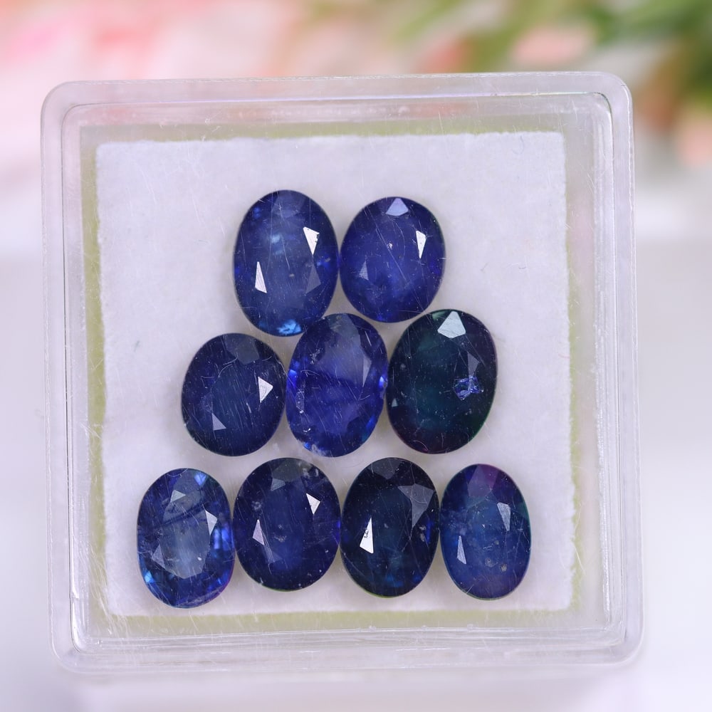 7.26Ct Blue Sapphire Set - Polished Faceted: Ksmith Jewels Global Welcome to our auction house, today auction brought to you by Ksmith Jewels Global based in Penang, Malaysia specialize in all kinds of opal and color gemstone both in manufacturi