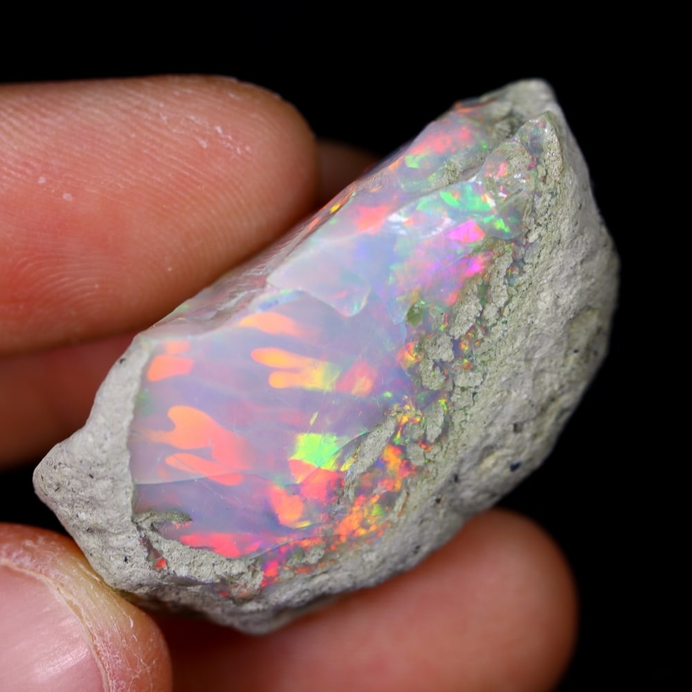 52Ct Rough Opal Specimen - Ethiopian Opal - Mineral Rough (1 of 8)