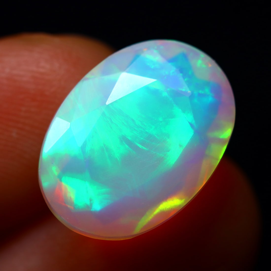 4.10Ct Natural Flashy Rainbow Ethiopian Faceted Welo Opal - Ethiopian Opal (OT6989): Ksmith Jewels Global Welcome to our auction house, today auction brought to you by Ksmith Jewels Global based in Penang, Malaysia specialize in all kinds of opal and color gemstone both in manufacturi