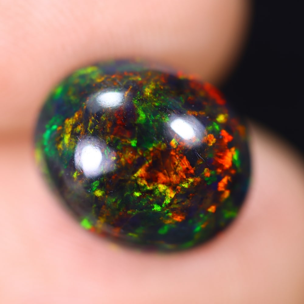 2.63Ct Welo Black Opal Polished - Ethiopian Opal (1 of 7)