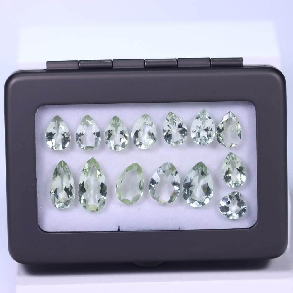 31.04Ct Green Amethyst Set - Polished Faceted: Ksmith Jewels Global Welcome to our auction house, today auction brought to you by Ksmith Jewels Global based in Penang, Malaysia specialize in all kinds of opal and color gemstone both in manufacturi