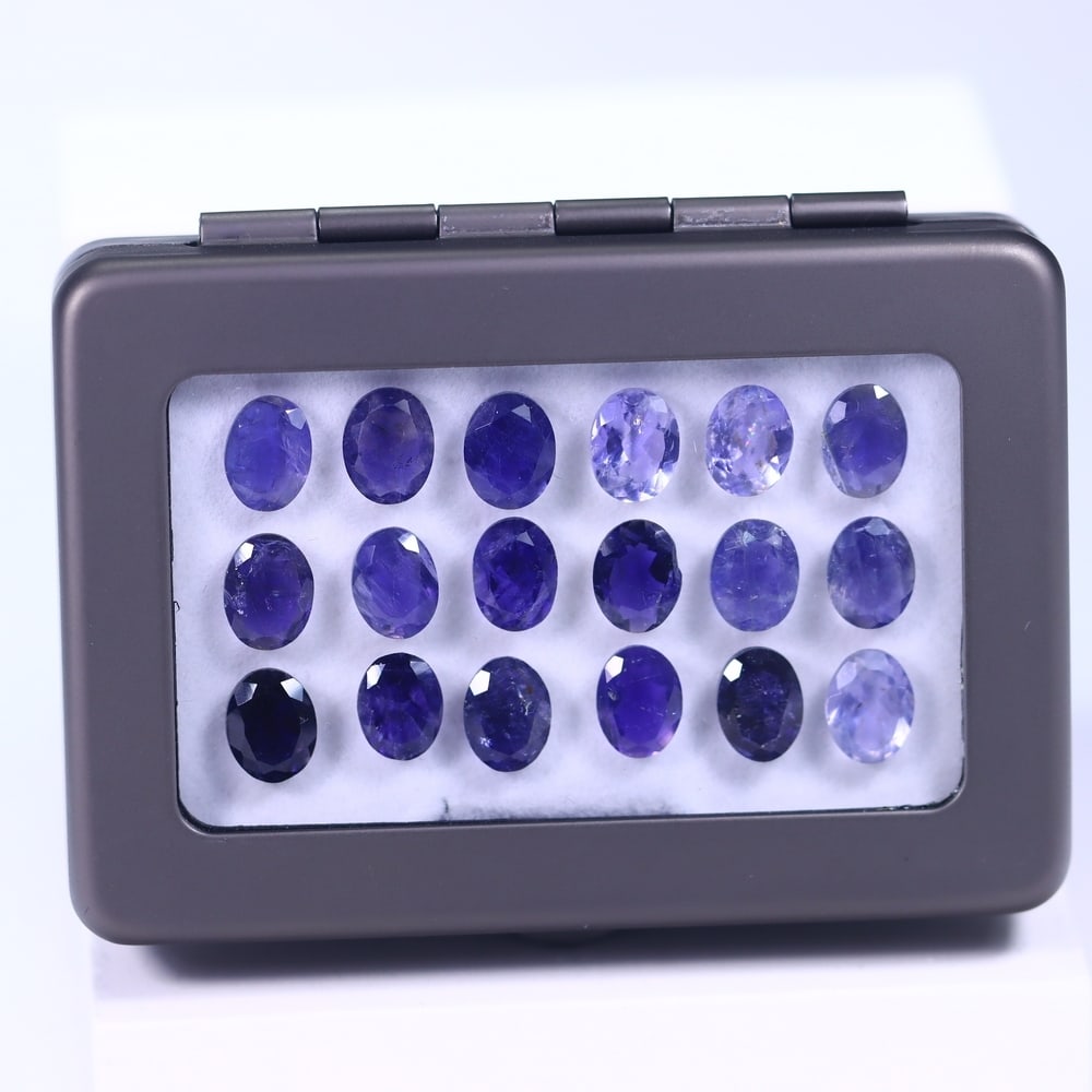 28.96Ct Iolite Set - Polished Faceted: Ksmith Jewels Global Welcome to our auction house, today auction brought to you by Ksmith Jewels Global based in Penang, Malaysia specialize in all kinds of opal and color gemstone both in manufacturi