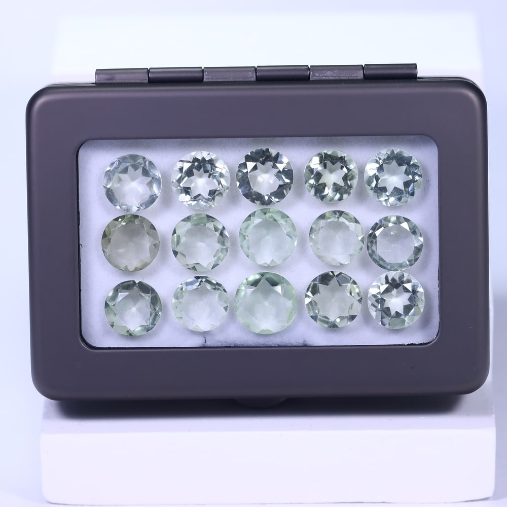 42.99Ct Green Amethyst Set - Polished Faceted: Ksmith Jewels Global Welcome to our auction house, today auction brought to you by Ksmith Jewels Global based in Penang, Malaysia specialize in all kinds of opal and color gemstone both in manufacturi