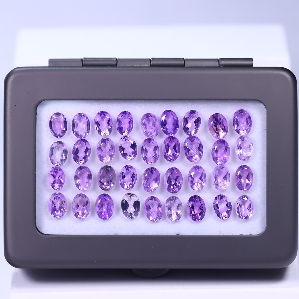 24.54Ct Amethyst Set - Polished Faceted: Ksmith Jewels Global Welcome to our auction house, today auction brought to you by Ksmith Jewels Global based in Penang, Malaysia specialize in all kinds of opal and color gemstone both in manufacturi