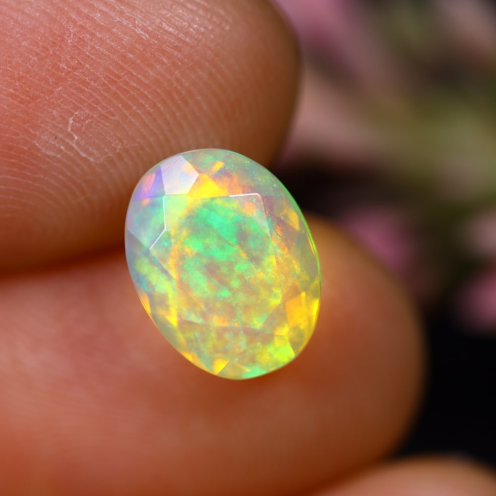 1.96Ct Welo Opal - Ethiopian Opal - Oval Faceted: Ksmith Jewels Global Welcome to our auction house, today auction brought to you by Ksmith Jewels Global based in Penang, Malaysia specialize in all kinds of opal and color gemstone both in manufacturi