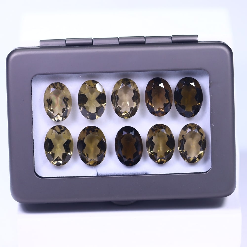 55.31Ct Smoky Quartz Set - Polished Faceted: Ksmith Jewels Global Welcome to our auction house, today auction brought to you by Ksmith Jewels Global based in Penang, Malaysia specialize in all kinds of opal and color gemstone both in manufacturi