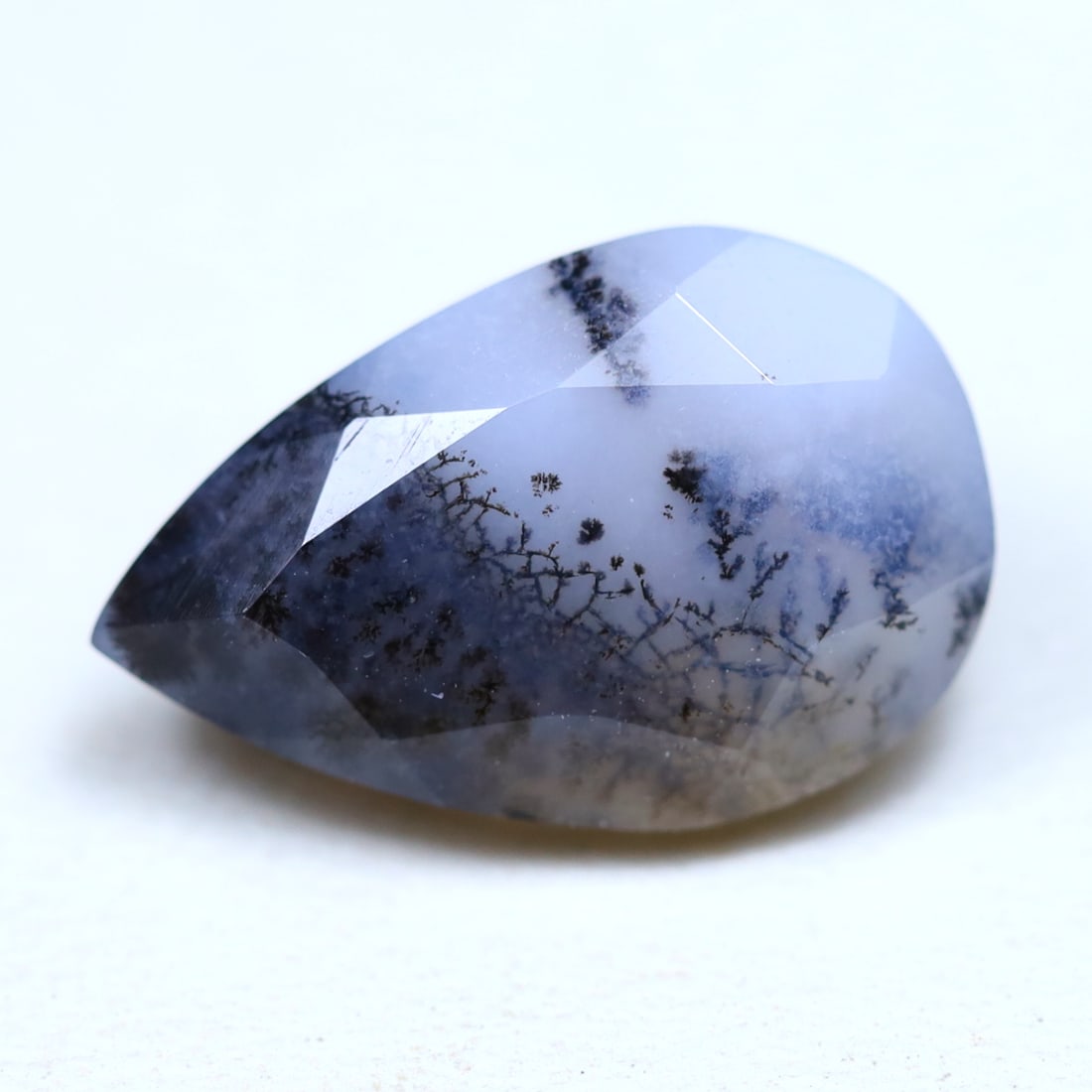 Dendrite Opal 4.67Ct Pear Cut Natural Faceted Dendrite Opal OT6939: Ksmith Jewels Global Welcome to our auction house, today auction brought to you by Ksmith Jewels Global based in Penang, Malaysia specialize in all kinds of opal and color gemstone both in manufacturi