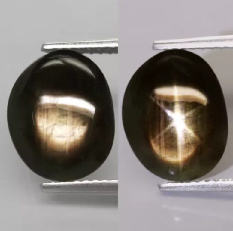 Star Sapphire 4.97Ct Natural Greenish 6 Rays Gold Star Sapphire: Ksmith Jewels Global Welcome to our auction house, today auction brought to you by Ksmith Jewels Global based in Penang, Malaysia specialize in all kinds of opal and color gemstone both in manufacturi