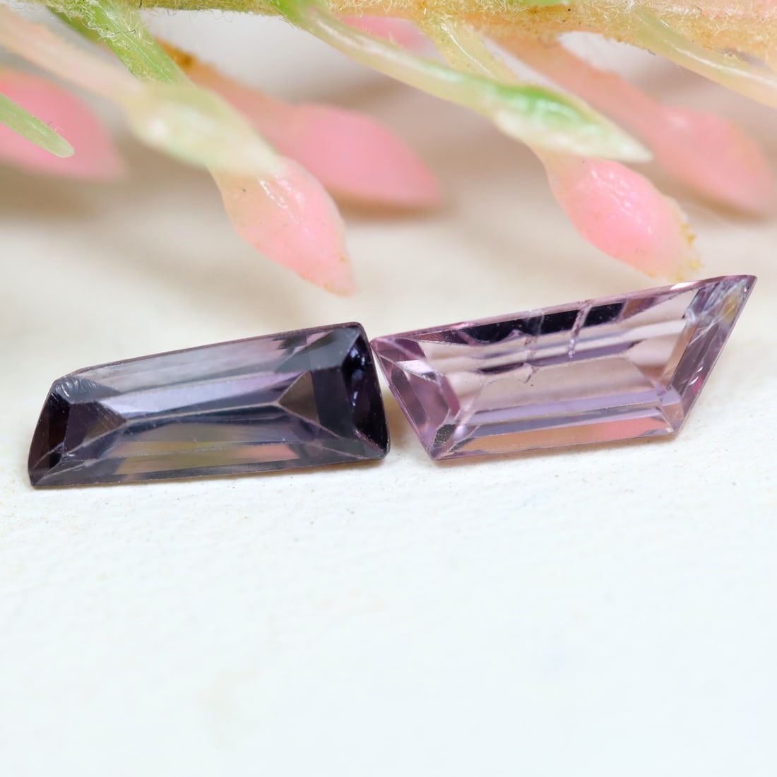 1.49Ct Natural 2PCS.HOT PINK/PURPLE PINK SPINEL AAA++COLOR NATURAL GEMSTONE: Ksmith Jewels Global Welcome to our auction house, today auction brought to you by Ksmith Jewels Global based in Penang, Malaysia specialize in all kinds of opal and color gemstone both in manufacturi