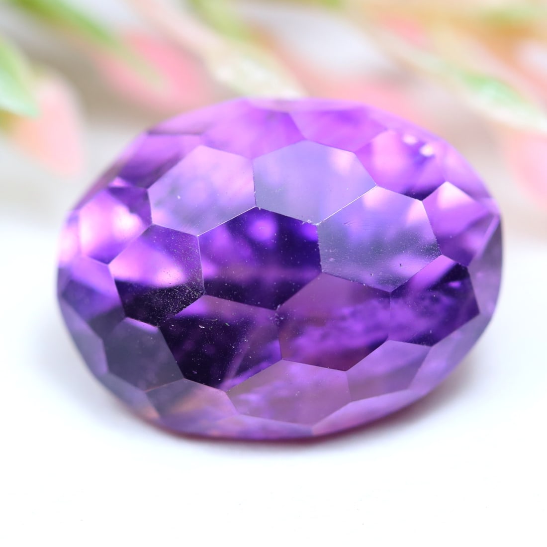 Amethyst 9.24Ct Natural Purple Amethyst Honeycomb Cut OT6968: Ksmith Jewels Global Welcome to our auction house, today auction brought to you by Ksmith Jewels Global based in Penang, Malaysia specialize in all kinds of opal and color gemstone both in manufacturi