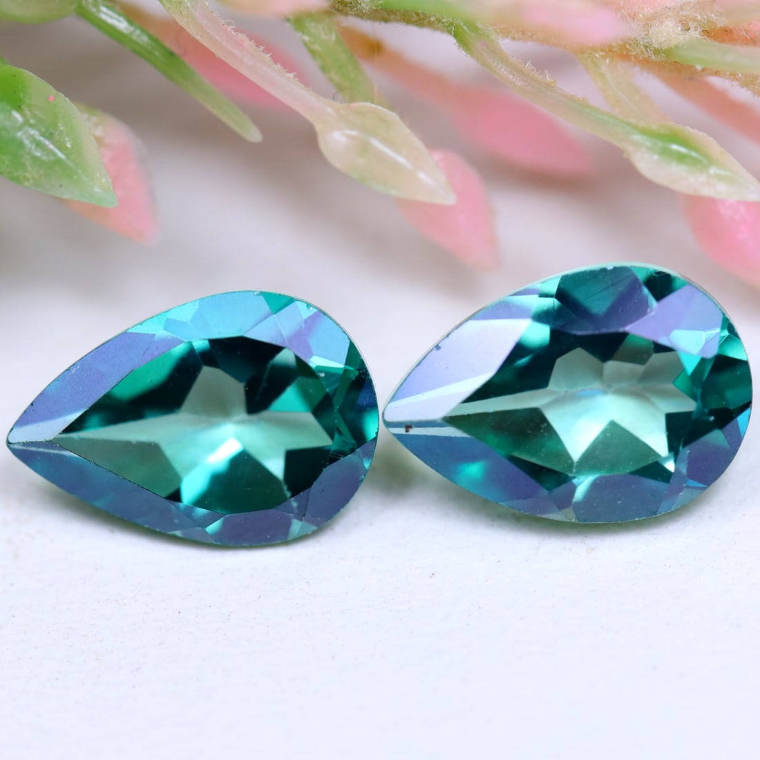 4.5cts Natural Apple Green Mystics Topaz Gemstone - Brazil Topaz - Pear Gemstone OT7023: Ksmith Jewels Global Welcome to our auction house, today auction brought to you by Ksmith Jewels Global based in Penang, Malaysia specialize in all kinds of opal and color gemstone both in manufacturi