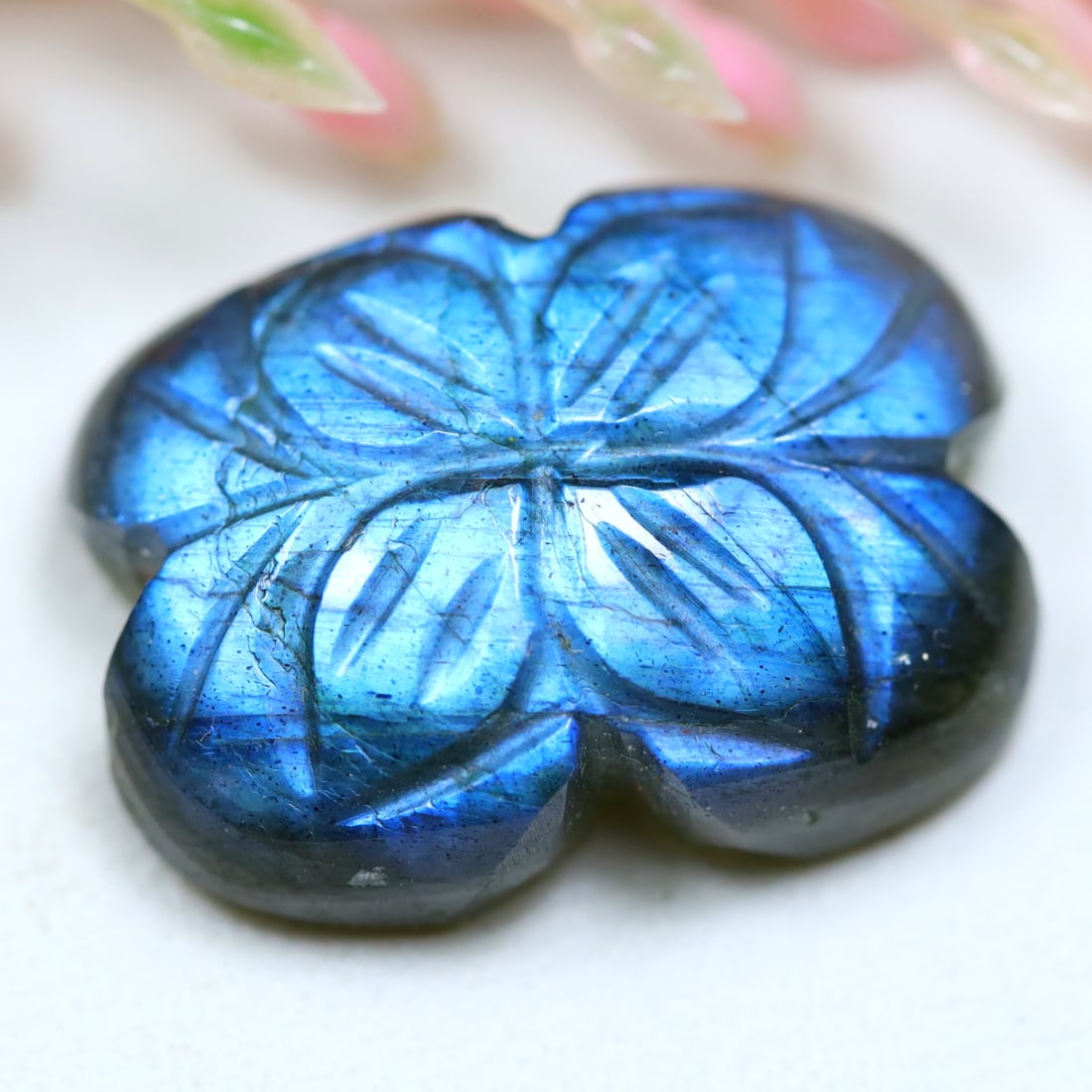 12.21Ct Natural Labradorite Hand Carved Cut Gemstone OT6926: Ksmith Jewels Global Welcome to our auction house, today auction brought to you by Ksmith Jewels Global based in Penang, Malaysia specialize in all kinds of opal and color gemstone both in manufacturi
