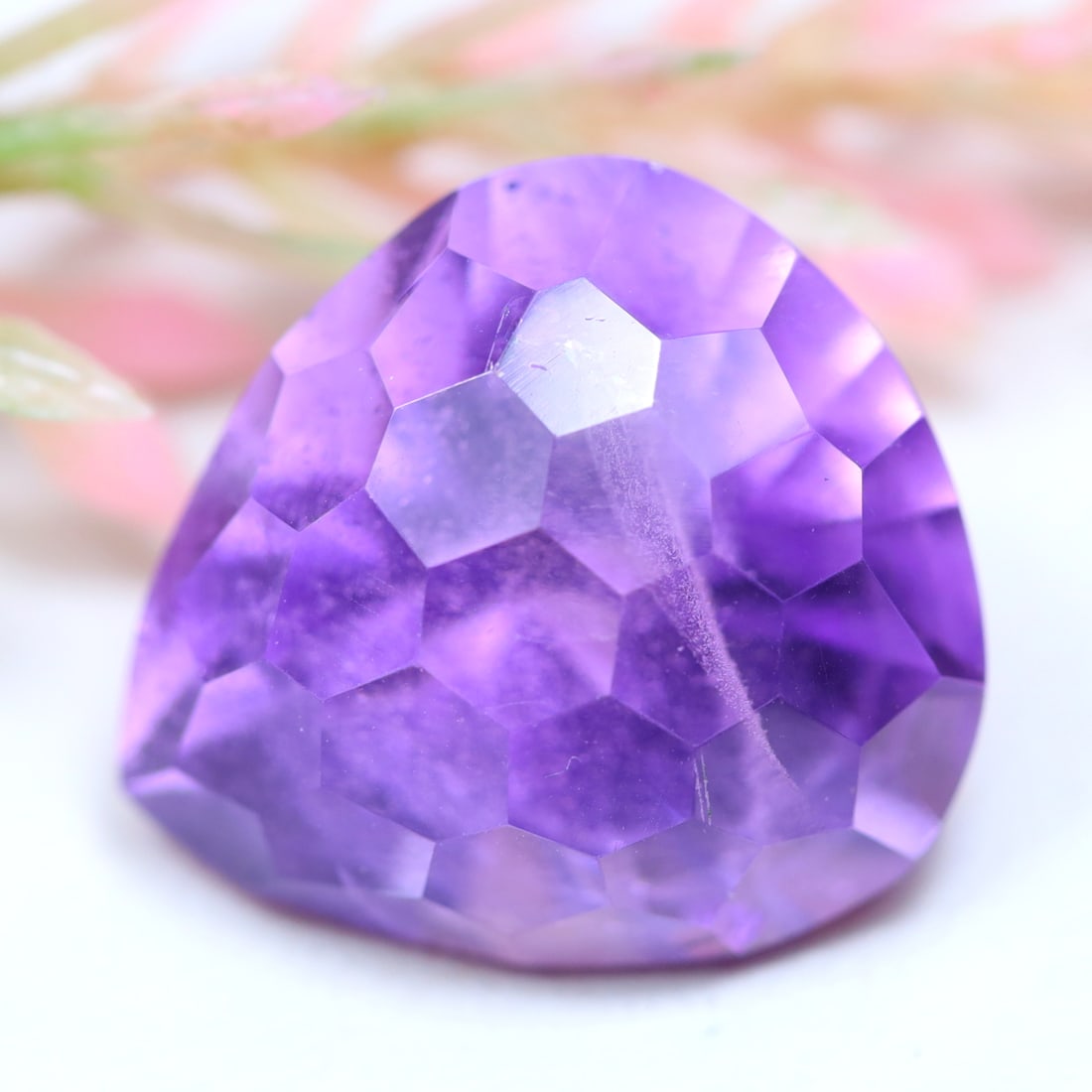 Amethyst 12.92Ct Natural Purple Amethyst Honeycomb Cut OT6969: Ksmith Jewels Global Welcome to our auction house, today auction brought to you by Ksmith Jewels Global based in Penang, Malaysia specialize in all kinds of opal and color gemstone both in manufacturi