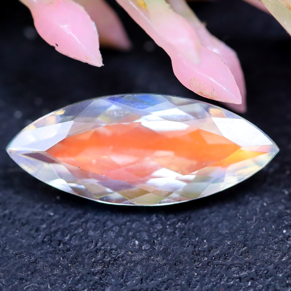 Madagascar Moonstone 1.66Ct Natural Flashy Ranbow Madagascar Moonstone for Jewelry: Ksmith Jewels Global Welcome to our auction house, today auction brought to you by Ksmith Jewels Global based in Penang, Malaysia specialize in all kinds of opal and color gemstone both in manufacturi