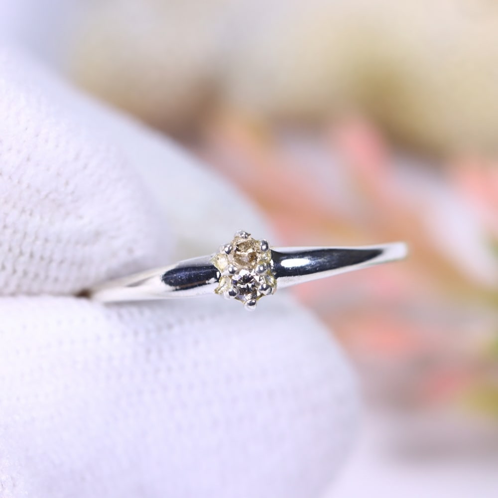 0.76g Natural Diamond Sterling Silver 925 Ring - Size US 5.5: Ksmith Jewels Global Welcome to our auction house, today auction brought to you by Ksmith Jewels Global based in Penang, Malaysia specialize in all kinds of opal, diamond and color gemstone both in ma