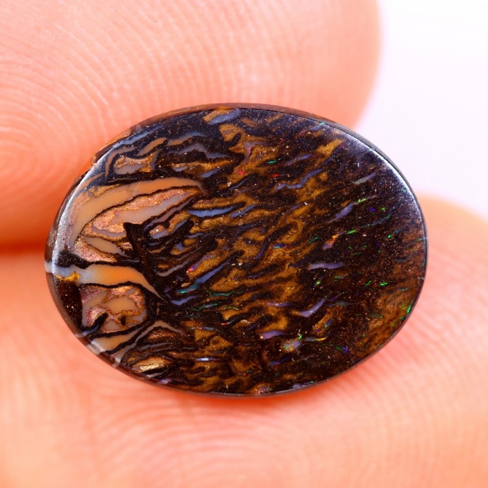 4Ct Koroit Boulder Opal Polished - Australian Opal - Oval Cabochon: Ksmith Jewels Global Welcome to our auction house, today auction brought to you by Ksmith Jewels Global based in Penang, Malaysia specialize in all kinds of opal and color gemstone both in manufacturi