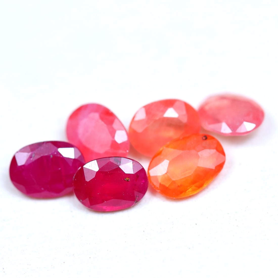 Red Sapphire 1.30cts Oval Shape Natural Unheated Red Orange Pink Tanzania Sapphire (1 of 2)
