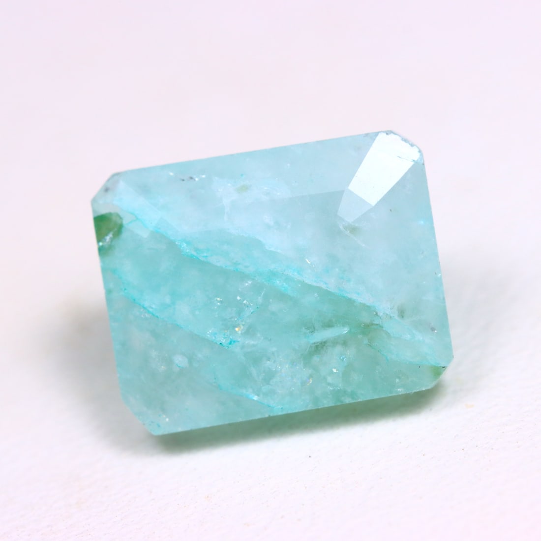 Beryl 7.05Ct Natural Square Cut Beryl Gemstone 12x10.0x7.6MM (1 of 2)
