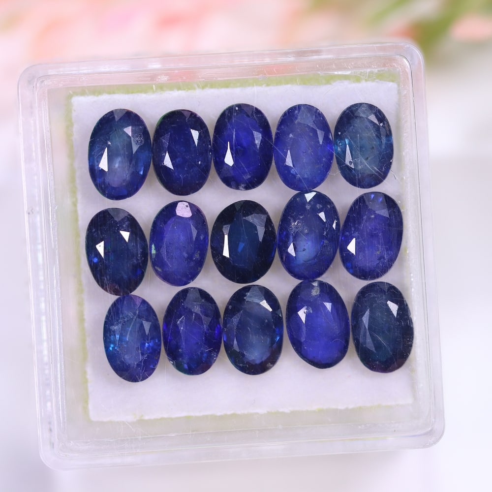 9.47Ct Blue Sapphire Set - Polished Faceted: Ksmith Jewels Global Welcome to our auction house, today auction brought to you by Ksmith Jewels Global based in Penang, Malaysia specialize in all kinds of opal and color gemstone both in manufacturi
