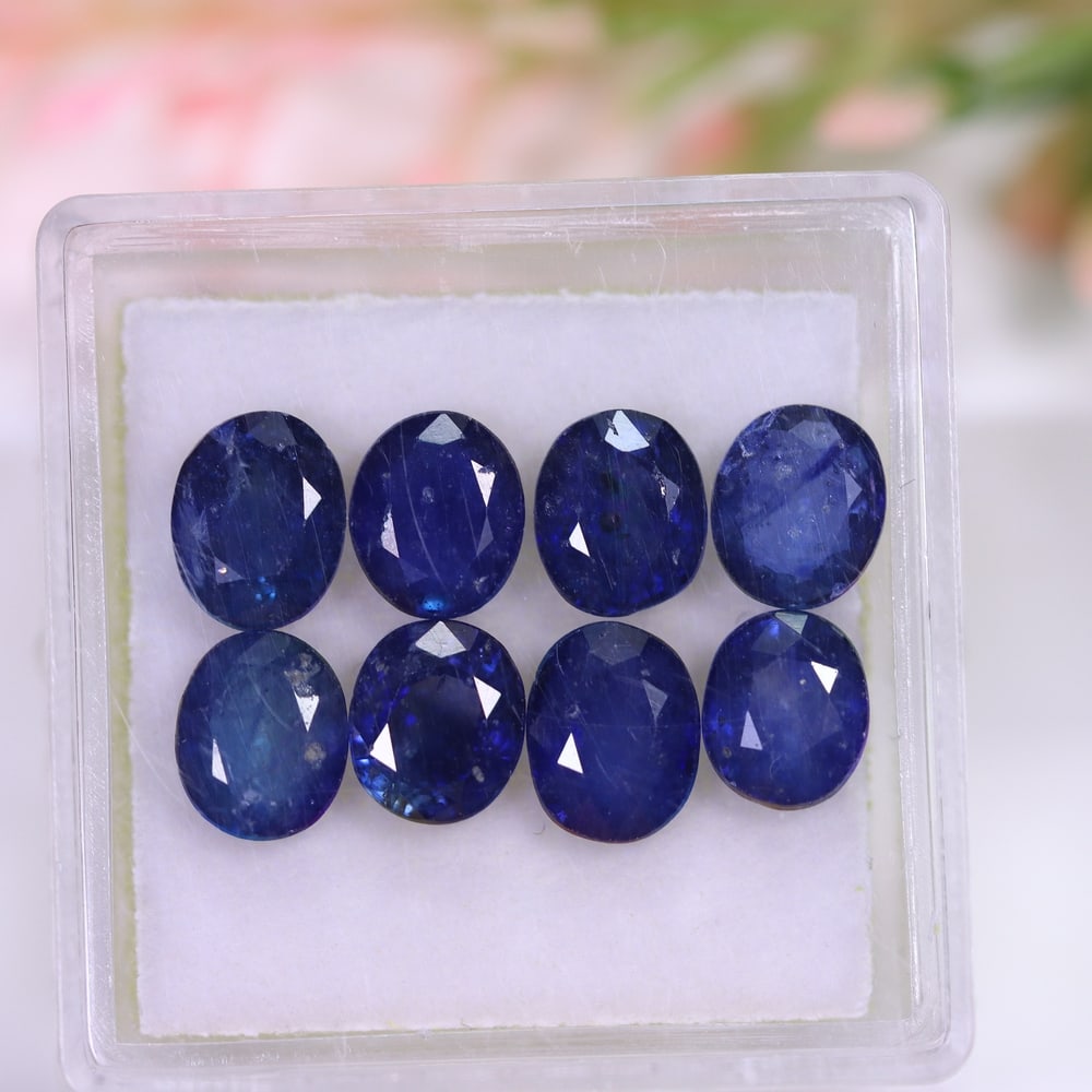 7.80Ct Blue Sapphire Set - Polished Faceted: Ksmith Jewels Global Welcome to our auction house, today auction brought to you by Ksmith Jewels Global based in Penang, Malaysia specialize in all kinds of opal and color gemstone both in manufacturi