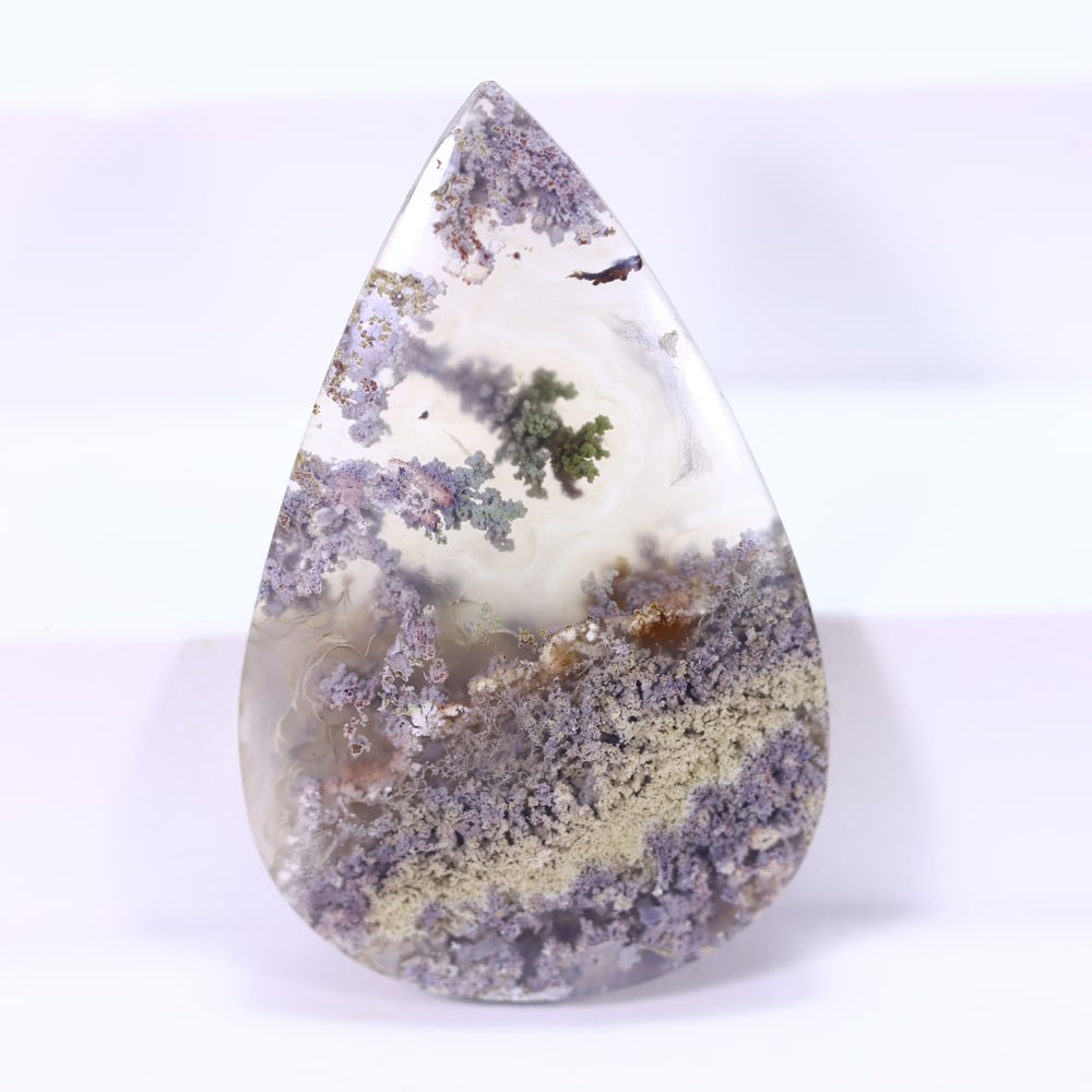 33.03Ct Moss Agate Cabochon - Polished - 38x24mm Approx (1 of 2)