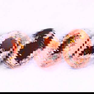25.41Ct Group of 3 Mexican Fire Opal - Mexican Opal - Cabochon: Ksmith Jewels Global Welcome to our auction house, today auction brought to you by Ksmith Jewels Global based in Penang, Malaysia specialize in all kinds of opal and color gemstone both in manufacturi