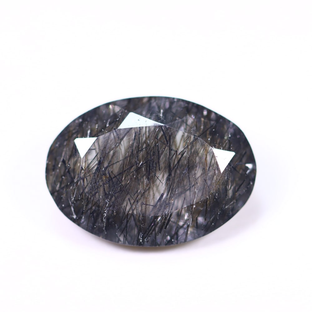 7.51ct Black Rutiled Quartz - Polished Faceted: Ksmith Jewels Global Welcome to our auction house, today auction brought to you by Ksmith Jewels Global based in Penang, Malaysia specialize in all kinds of opal and color gemstone both in manufacturi
