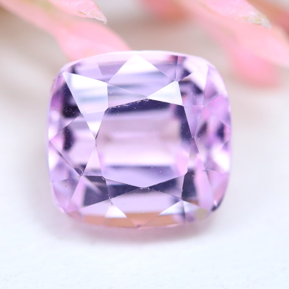 VVS Kunzite 5.31Ct Natural Brazil Pink Kunzite - Cushion Cut Gemstone (1 of 2)