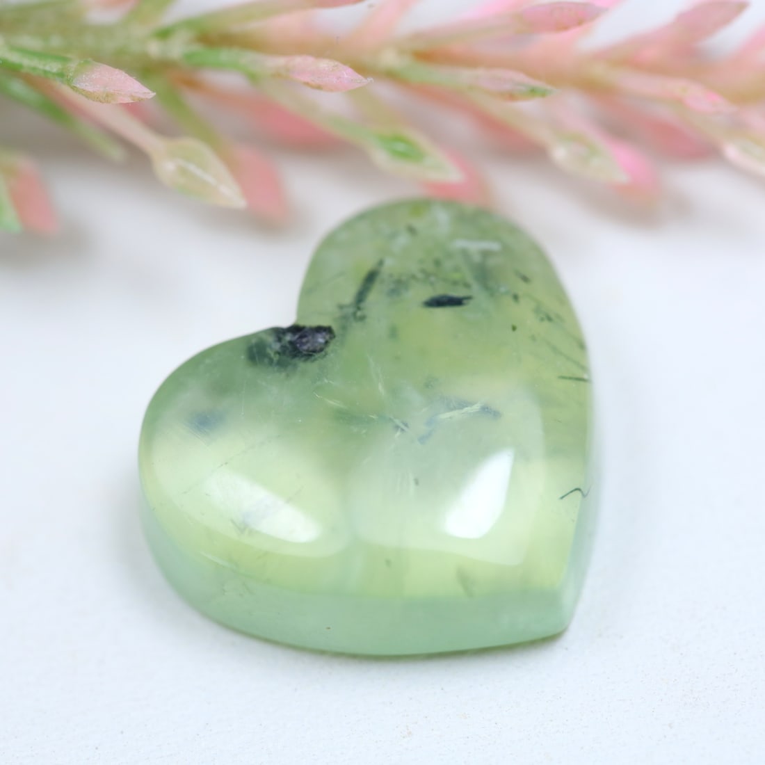 Prehnite 23.41Ct Natural Unheated Green Brazil Prehnite Smooth Cabochon: Ksmith Jewels Global Welcome to our auction house, today auction brought to you by Ksmith Jewels Global based in Penang, Malaysia specialize in all kinds of opal and color gemstone both in manufacturi
