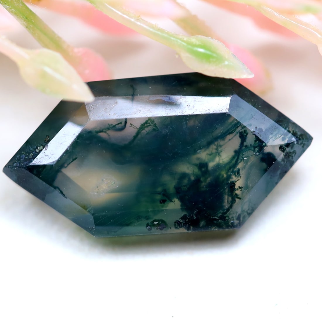 4.53Ct Natural Green Moss Agate - India Gemstone - Fancy Faceted Pair: Ksmith Jewels Global Welcome to our auction house, today auction brought to you by Ksmith Jewels Global based in Penang, Malaysia specialize in all kinds of opal and color gemstone both in manufacturi