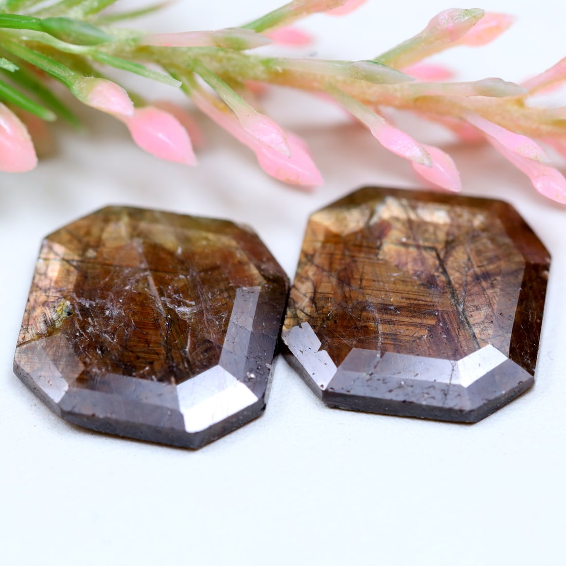 Sapphire 20.11Ct Step Cut Natural Step Cut Golden Sapphire Pair: Ksmith Jewels Global Welcome to our auction house, today auction brought to you by Ksmith Jewels Global based in Penang, Malaysia specialize in all kinds of opal and color gemstone both in manufacturi
