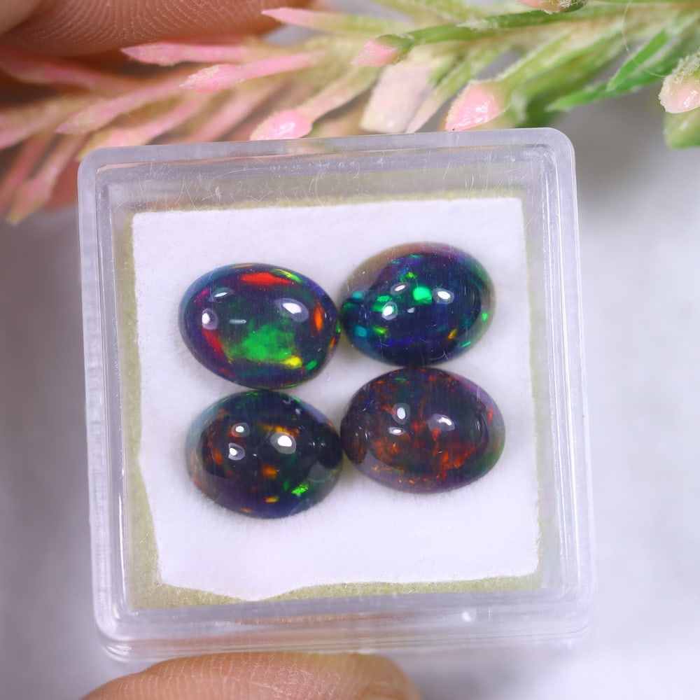 5.50Ct Welo Black Opal Polished Lot - Ethiopian Opal: Ksmith Jewels Global Welcome to our auction house, today auction brought to you by Ksmith Jewels Global based in Penang, Malaysia specialize in all kinds of opal and color gemstone both in manufacturi