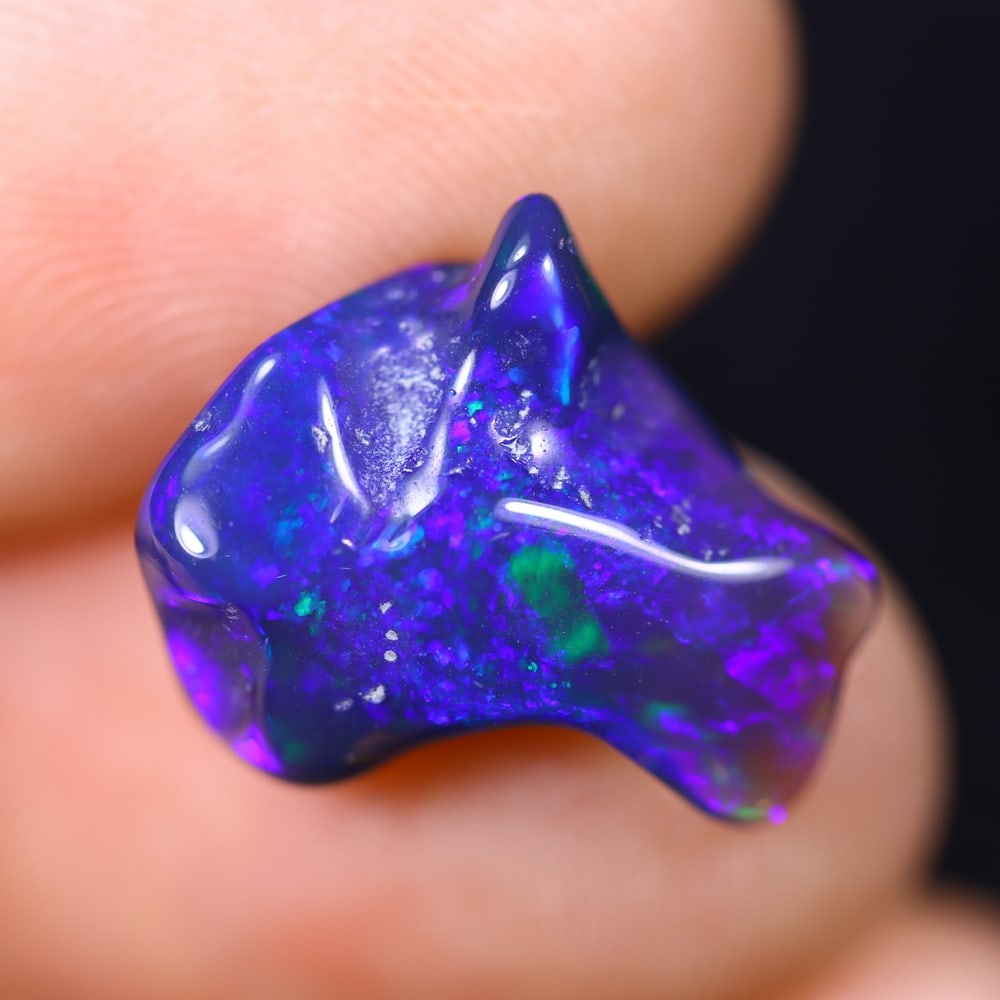 4.08Ct Natural Freeform Black Opal - 14x12x6mm - Polished Rough: Ksmith Jewels Global Welcome to our auction house, today auction brought to you by Ksmith Jewels Global based in Penang, Malaysia specialize in all kinds of opal and color gemstone both in manufacturi