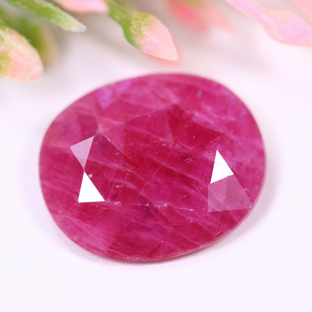 8.66Ct Red Ruby - Polished Faceted (1 of 2)