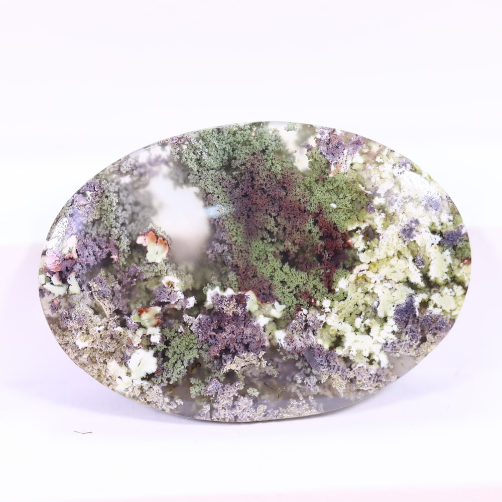 35.19Ct Moss Agate Cabochon - Polished - 39x27mm approx: Ksmith Jewels Global Welcome to our auction house, today auction brought to you by Ksmith Jewels Global based in Penang, Malaysia specialize in all kinds of opal and color gemstone both in manufacturi
