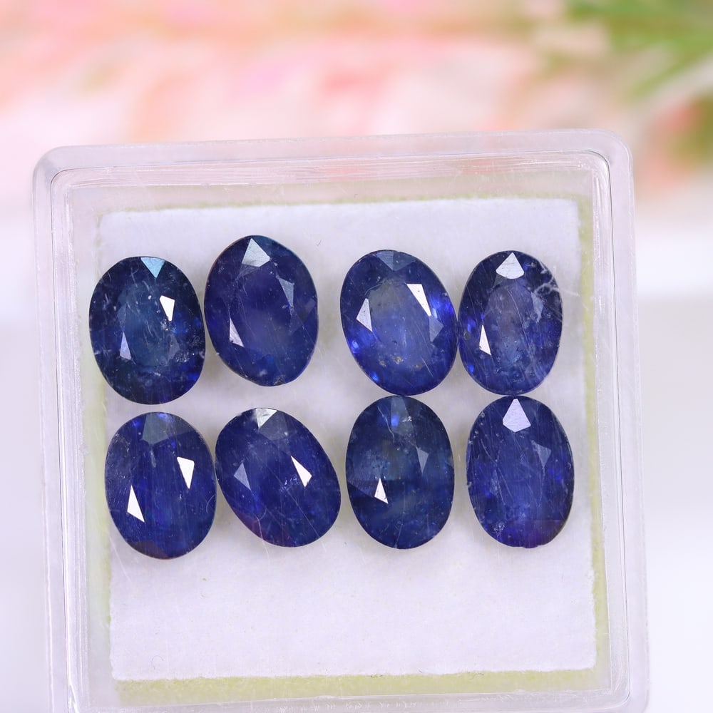 8.84Ct Blue Sapphire Set - Polished Faceted: Ksmith Jewels Global Welcome to our auction house, today auction brought to you by Ksmith Jewels Global based in Penang, Malaysia specialize in all kinds of opal and color gemstone both in manufacturi