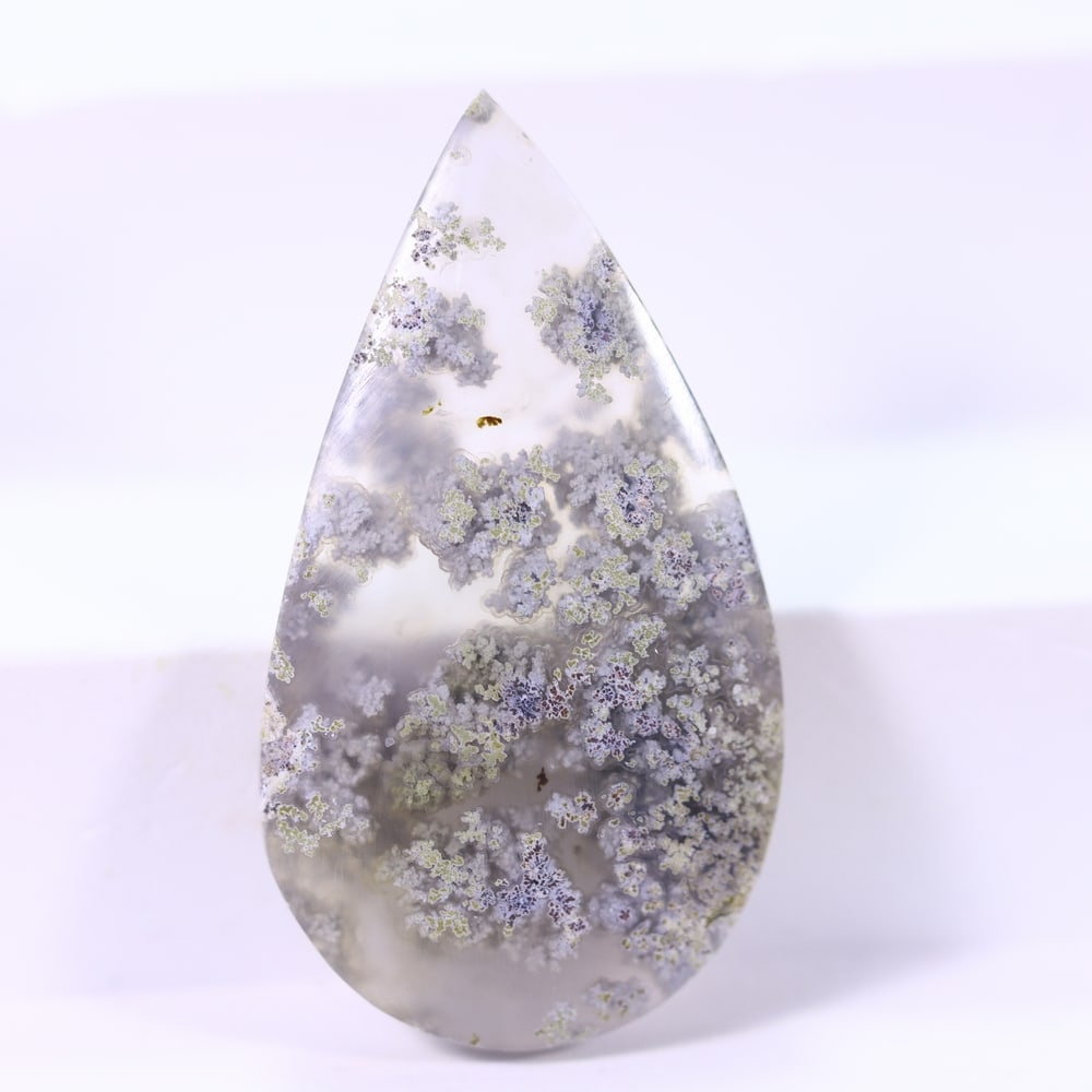 25.89Ct Moss Agate Cabochon - Polished - 36x20mm Approx: Ksmith Jewels Global Welcome to our auction house, today auction brought to you by Ksmith Jewels Global based in Penang, Malaysia specialize in all kinds of opal and color gemstone both in manufacturi