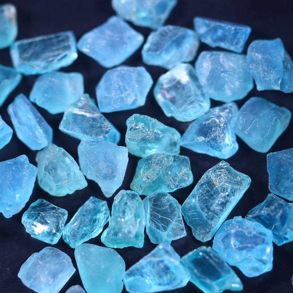 56Ct Raw Paraiba Blue Apatite Freeform Set - Rough Specimen: Ksmith Jewels Global Welcome to our auction house, today auction brought to you by Ksmith Jewels Global based in Penang, Malaysia specialize in all kinds of opal and color gemstone both in manufacturi