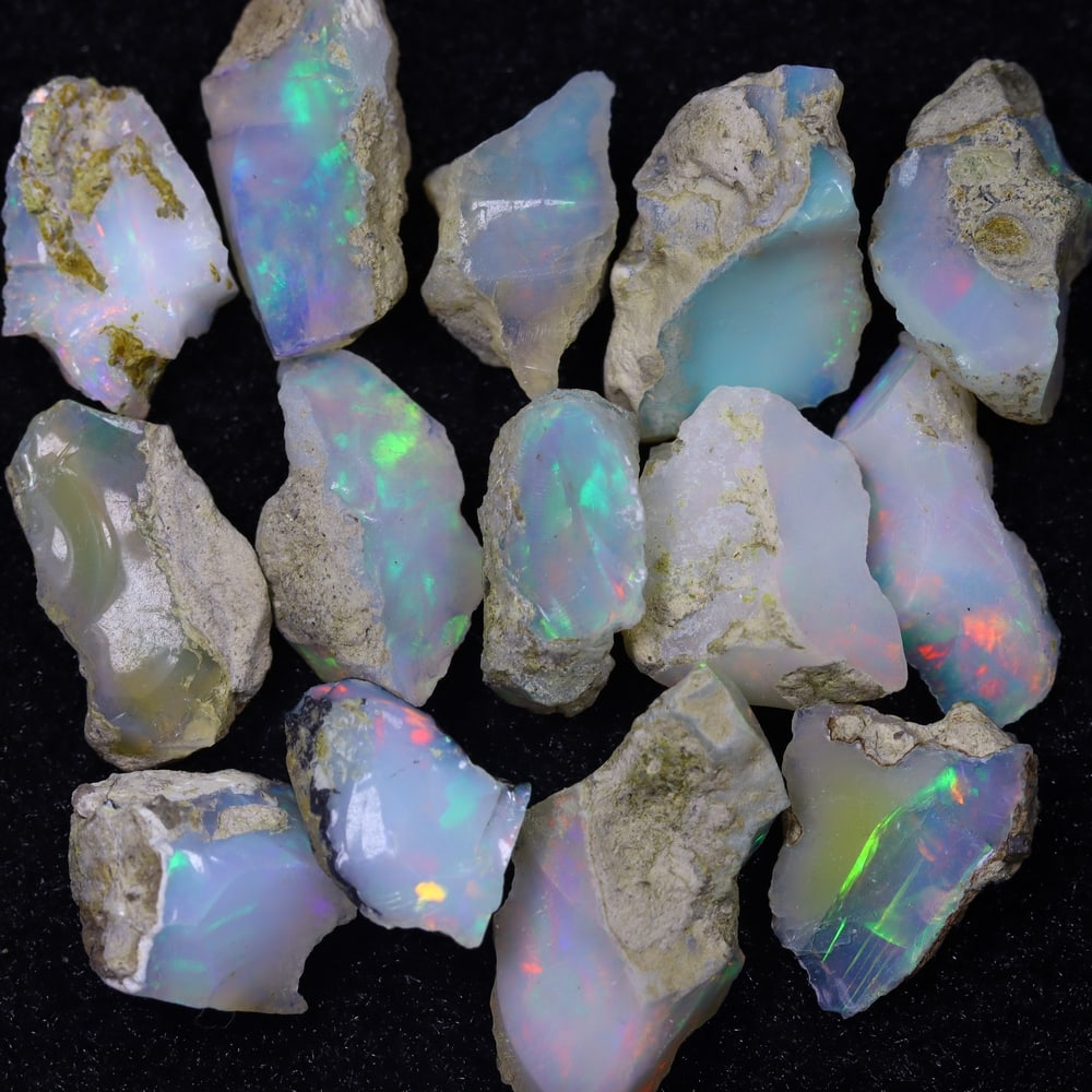 42.5Ct Rough Opal Specimen Lot - Ethiopian Opal - Mineral Rough (1 of 3)
