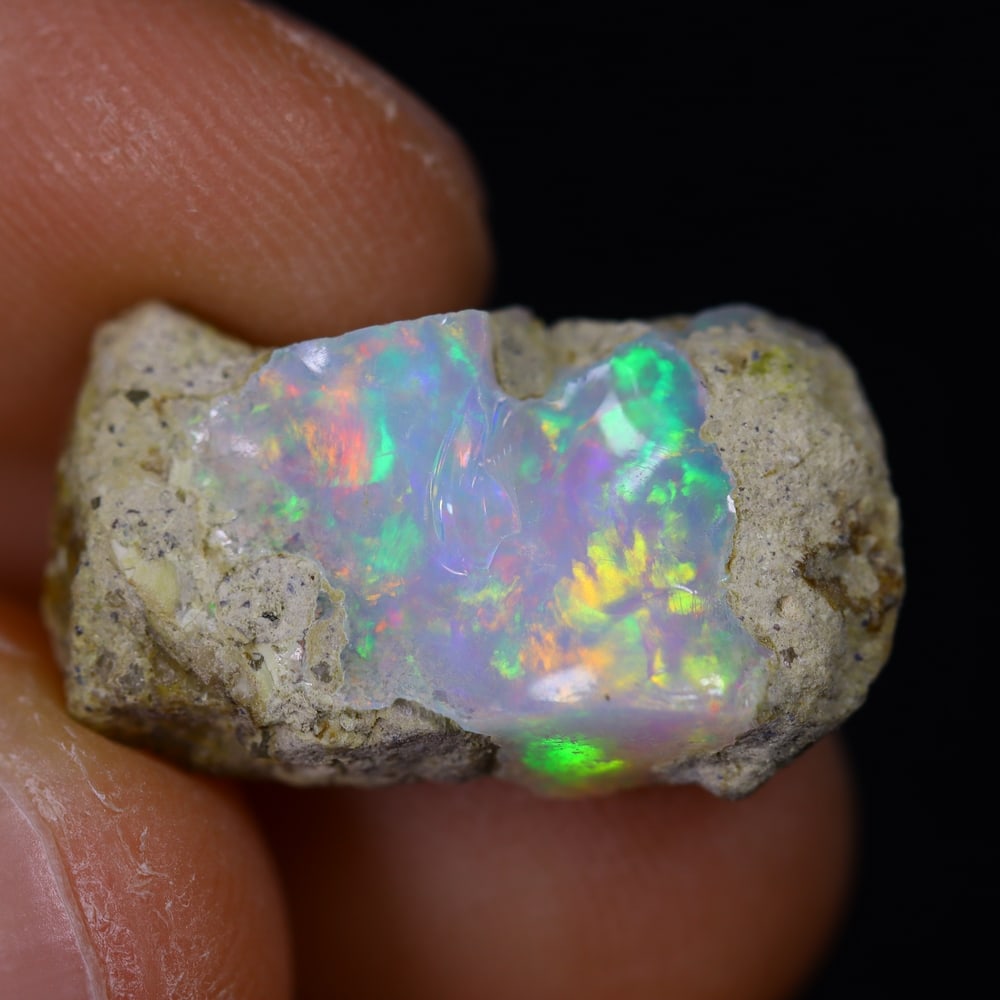 6.4Ct Rough Opal Specimen - Ethiopian Opal - Mineral Rough: Ksmith Jewels Global Welcome to our auction house, today auction brought to you by Ksmith Jewels Global based in Penang, Malaysia specialize in all kinds of opal and color gemstone both in manufacturi