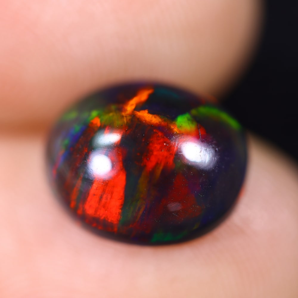 2.17Ct Welo Black Opal Polished - Ethiopian Opal (1 of 6)