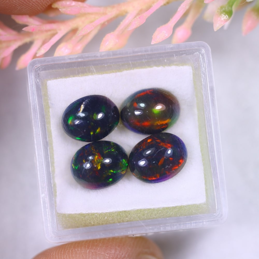 6.02Ct Welo Black Opal Polished Lot - Ethiopian Opal: Ksmith Jewels Global Welcome to our auction house, today auction brought to you by Ksmith Jewels Global based in Penang, Malaysia specialize in all kinds of opal and color gemstone both in manufacturi