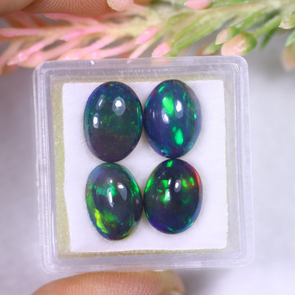 6.31Ct Welo Black Opal Polished Lot - Ethiopian Opal: Ksmith Jewels Global Welcome to our auction house, today auction brought to you by Ksmith Jewels Global based in Penang, Malaysia specialize in all kinds of opal and color gemstone both in manufacturi