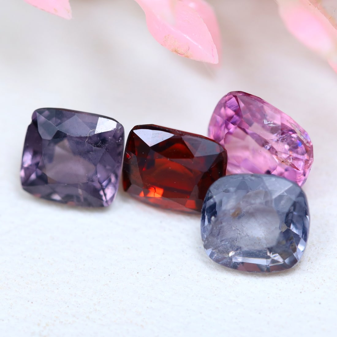 2.92Ct Natural Multi Color Cushion Burmese Spinel in Lot: Ksmith Jewels Global Welcome to our auction house, today auction brought to you by Ksmith Jewels Global based in Penang, Malaysia specialize in all kinds of opal and color gemstone both in manufacturi