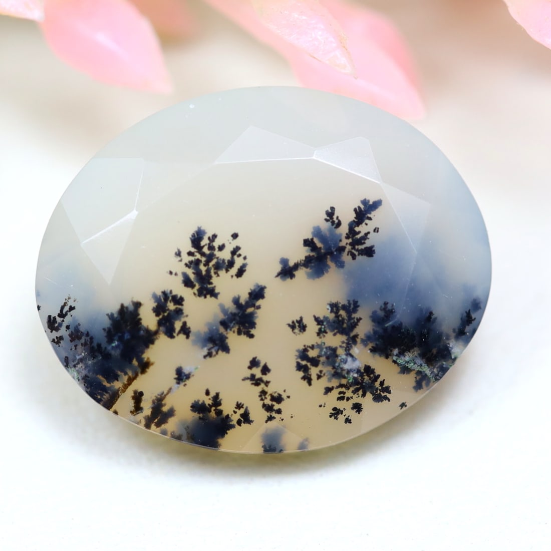 Dendrite Opal 4.30Ct Oval Cut Natural Faceted Dendrite Opal: Ksmith Jewels Global Welcome to our auction house, today auction brought to you by Ksmith Jewels Global based in Penang, Malaysia specialize in all kinds of opal and color gemstone both in manufacturi