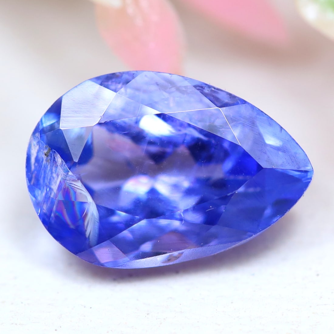 Tanzanite 1.50Ct Natural Pear Cut Purplish Blue Tanzanite for Jewelry Making (1 of 2)