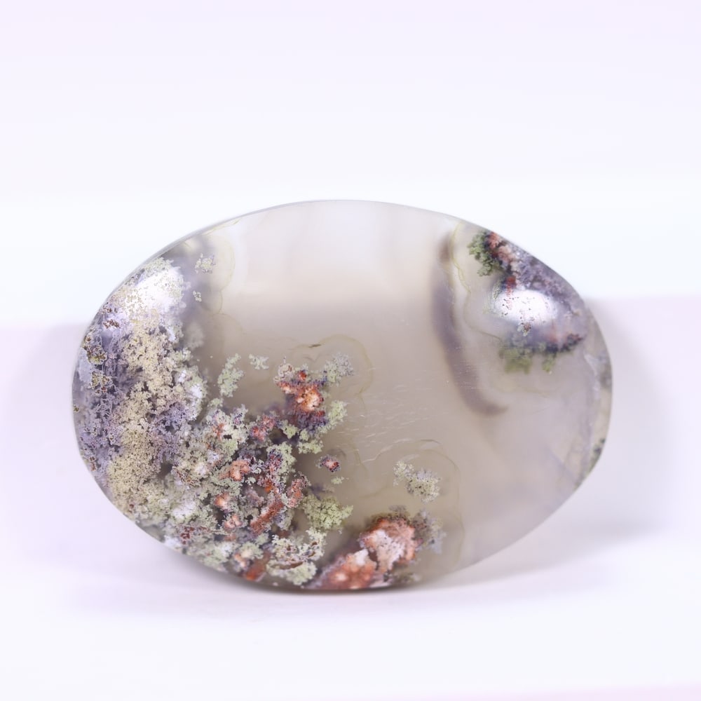 35.85Ct Moss Agate Cabochon - Polished - 30x22mm Approx (1 of 2)